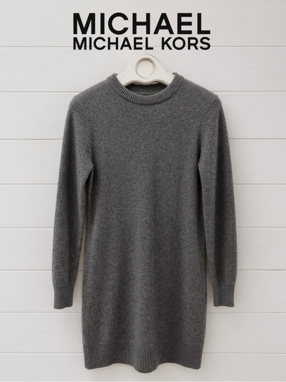 MICHAEL Michael Kors Knit Sweater Dress with Back Tie – Size S